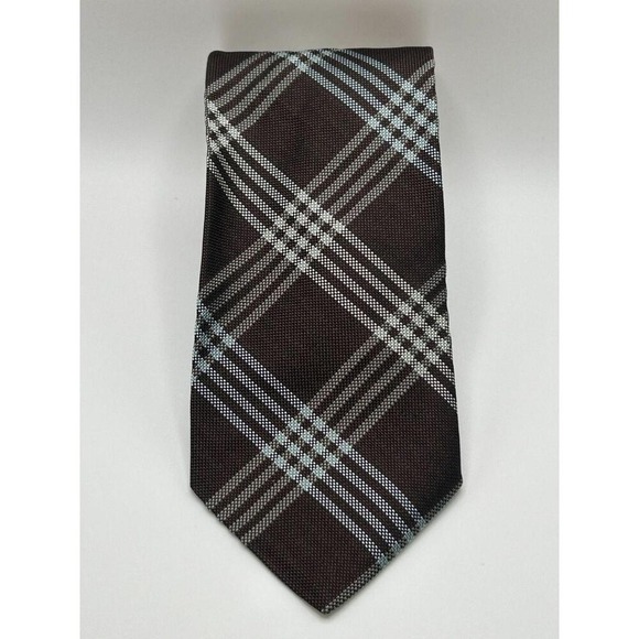 Brooks Brothers Tie Mens Woven Silk Blue Made in USA Italian Necktie 56"x3" NWT - Picture 1 of 4